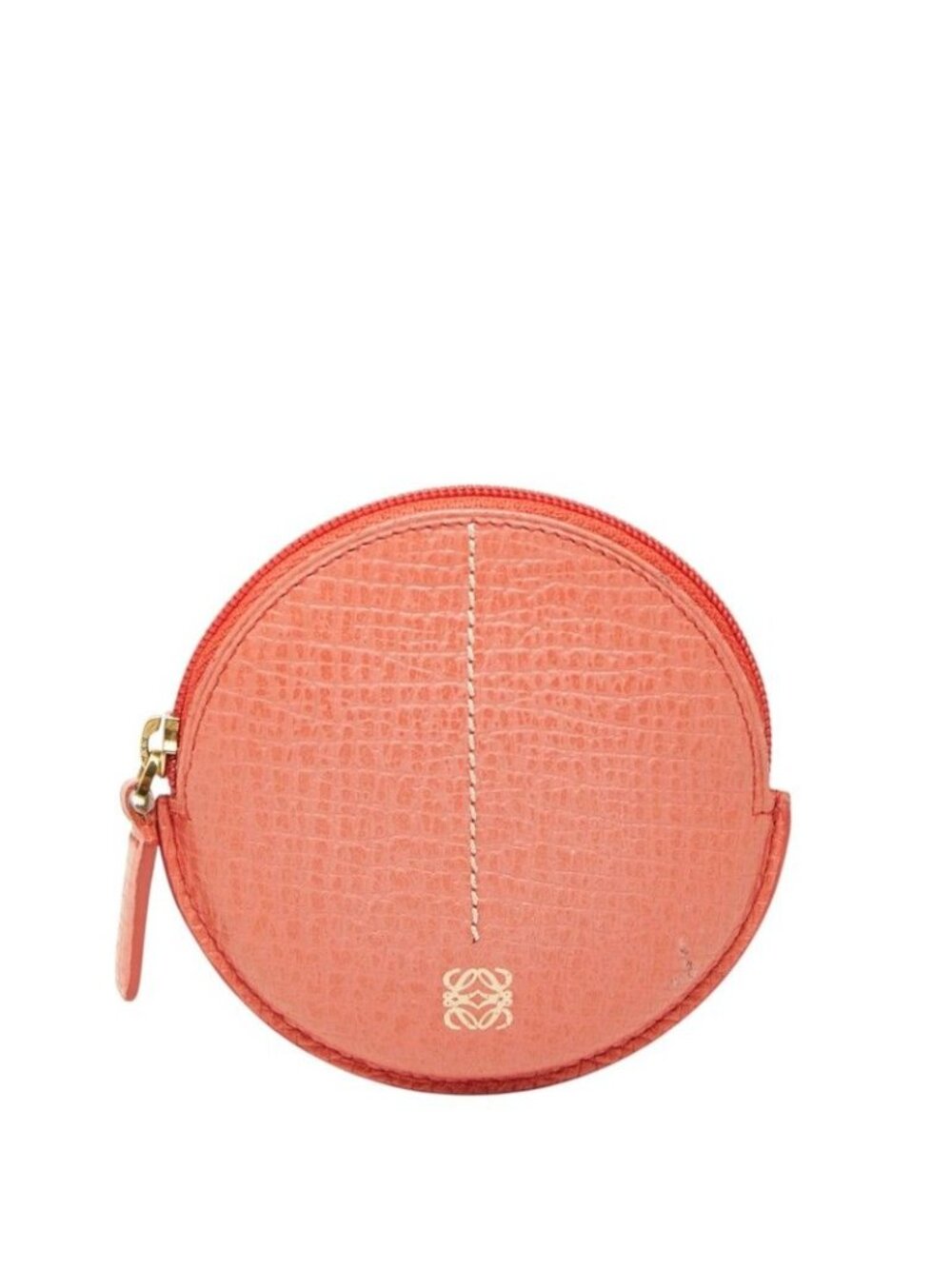 Loewe Anagram Coin Purse Pink Leather